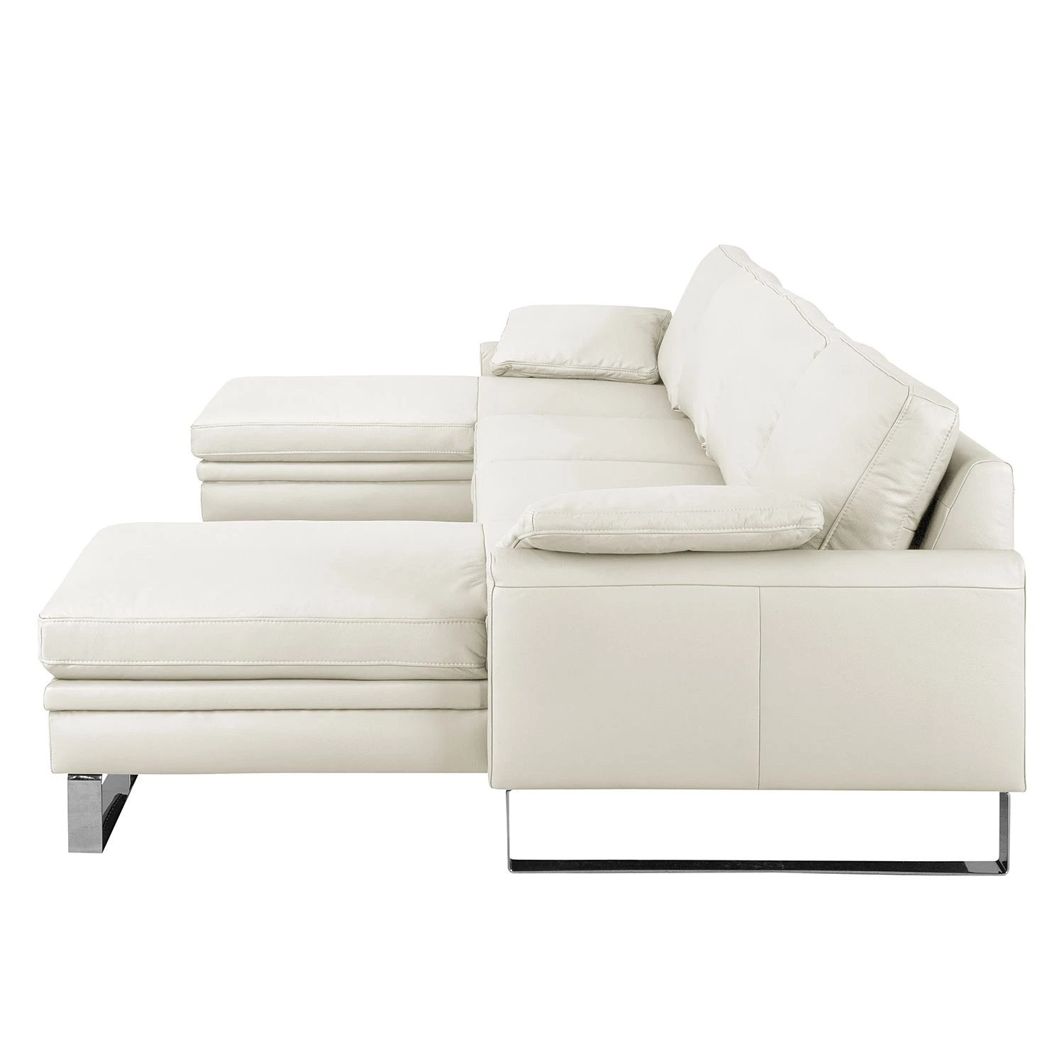 Fredriks Wohnlandschaft Laureto II Echtleder - Perlweiß 4 Fredriks Wohnlandschaft Laureto II Echtleder - Perlweiß – Bild 4