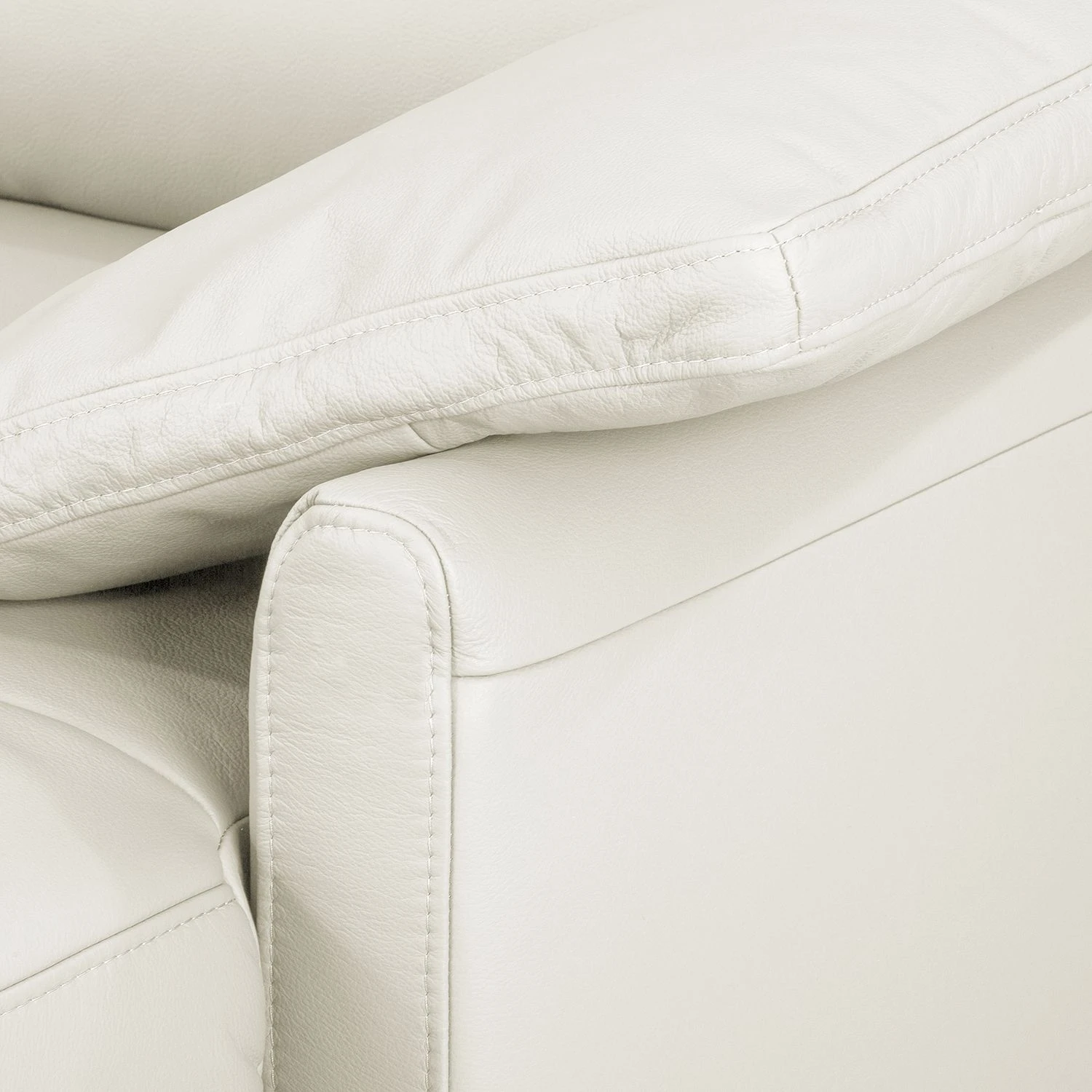 Fredriks Wohnlandschaft Laureto II Echtleder - Perlweiß 7 Fredriks Wohnlandschaft Laureto II Echtleder - Perlweiß – Bild 7