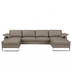 Fredriks Wohnlandschaft Laureto II Echtleder - Schlamm -Wohnzimmermöbel boutique en ligne wohnlandschaft laureto ii echtleder schlamm 4187176