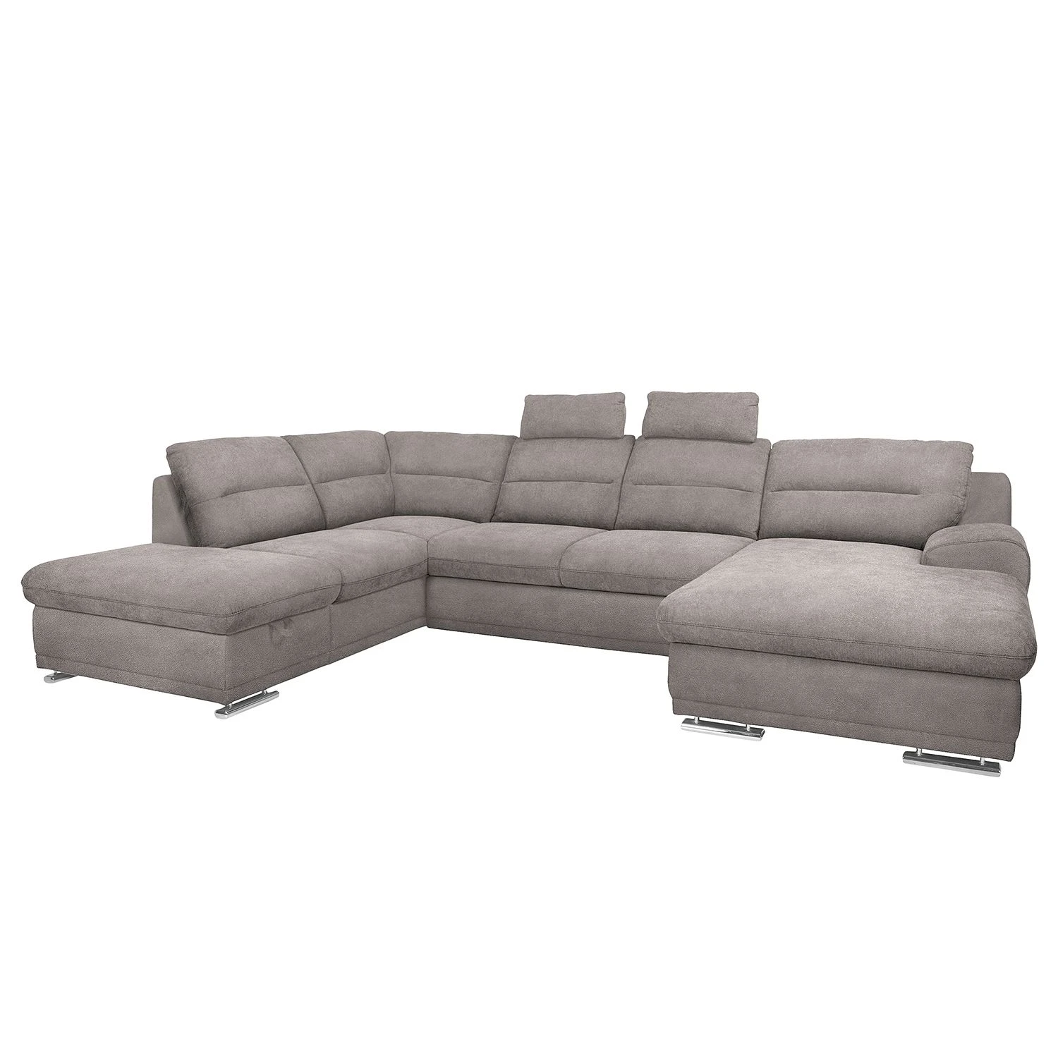 Loftscape Wohnlandschaft Rollin - Cappuccino - Longchair davorstehend rechts / Ottomane links - Schlaffunktion - Bettkasten 1 Loftscape Wohnlandschaft Rollin - Cappuccino - Longchair davorstehend rechts / Ottomane links - Schlaffunktion - Bettkasten