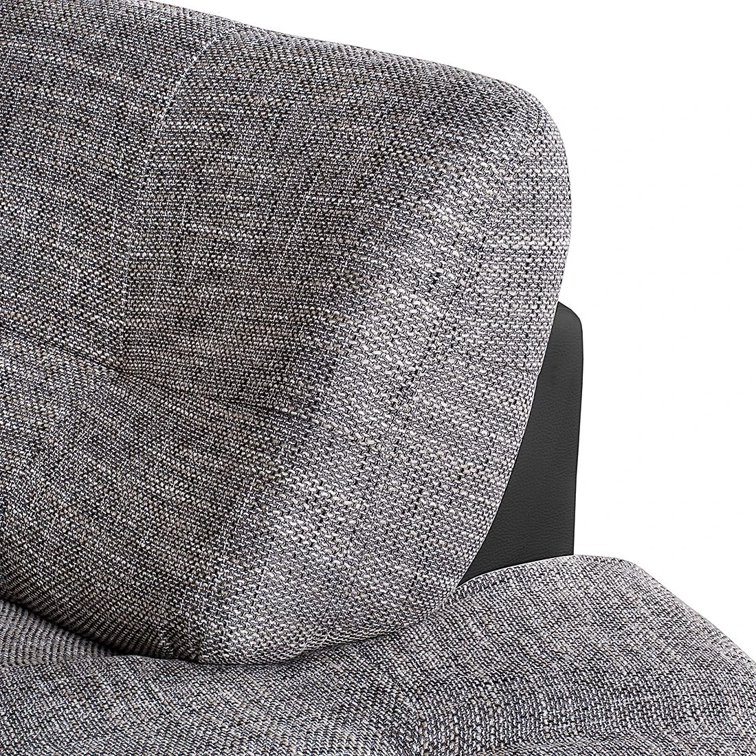 Roomscape Ecksofa Sabea Kunstleder / Strukturstoff - Schwarz / Hellgrau 8 Roomscape Ecksofa Sabea Kunstleder / Strukturstoff - Schwarz / Hellgrau – Bild 8