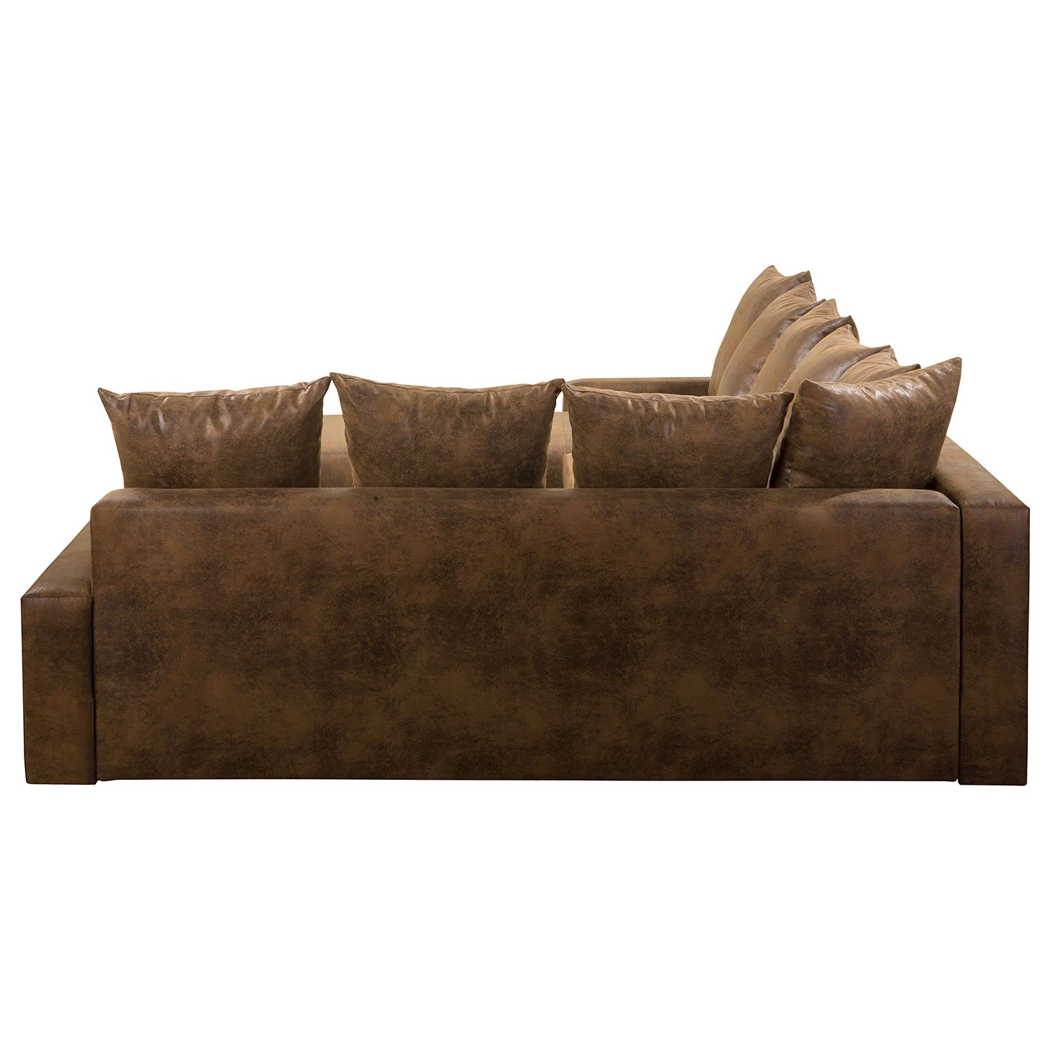 Mooved Wohnlandschaft Sibenik - (mit Schlaffunktion) - Antiklederoptik - Braun - Longchair davorstehend rechts / Ottomane links 6 Mooved Wohnlandschaft Sibenik - (mit Schlaffunktion) - Antiklederoptik - Braun - Longchair davorstehend rechts / Ottomane links – Bild 6