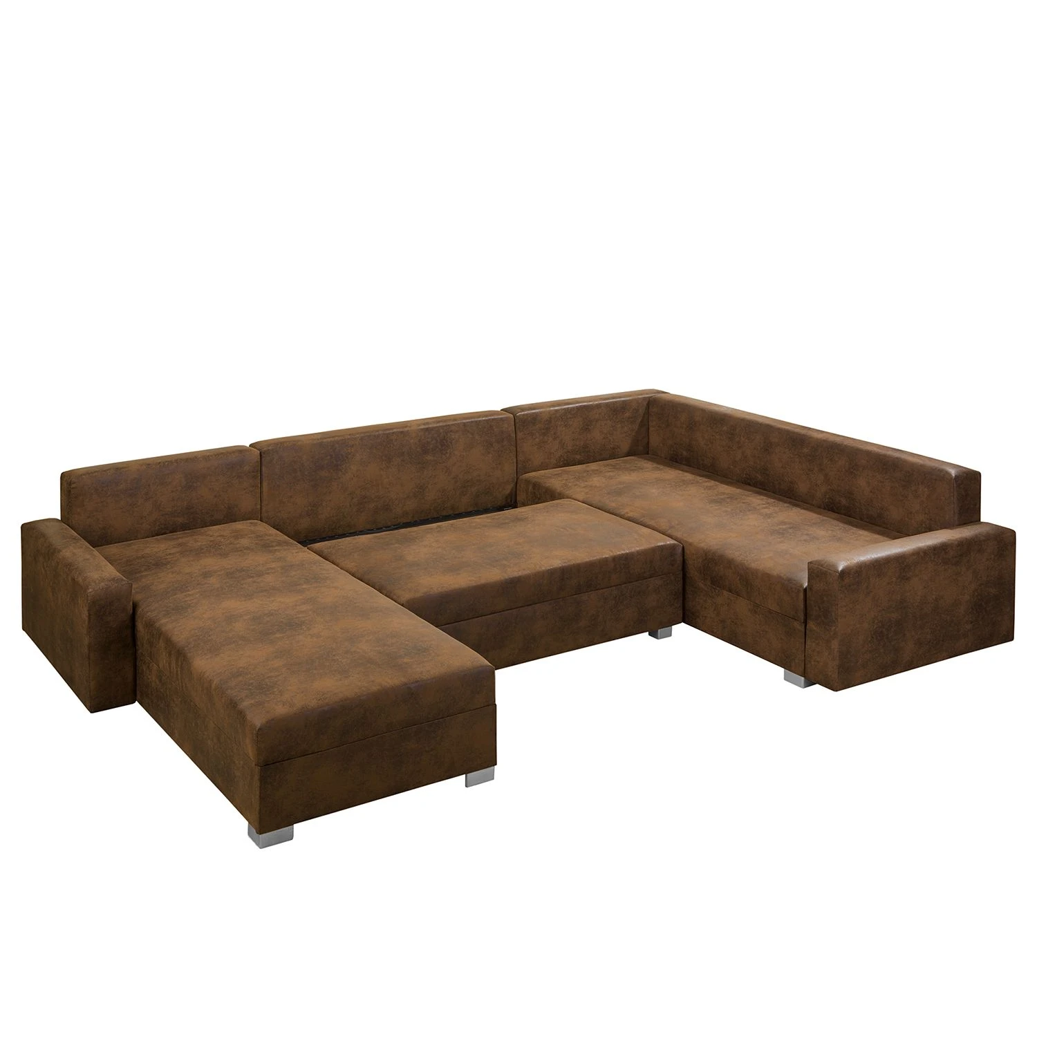 Mooved Wohnlandschaft Sibenik - (mit Schlaffunktion) - Antiklederoptik - Braun - Longchair davorstehend rechts / Ottomane links 8 Mooved Wohnlandschaft Sibenik - (mit Schlaffunktion) - Antiklederoptik - Braun - Longchair davorstehend rechts / Ottomane links – Bild 8