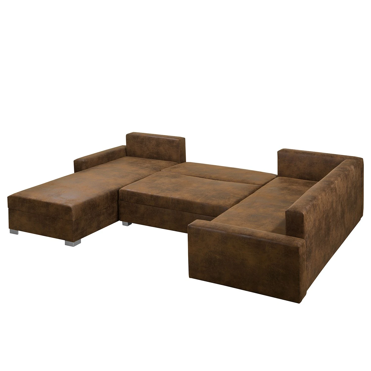 Mooved Wohnlandschaft Sibenik - (mit Schlaffunktion) - Antiklederoptik - Braun - Longchair davorstehend rechts / Ottomane links 10 Mooved Wohnlandschaft Sibenik - (mit Schlaffunktion) - Antiklederoptik - Braun - Longchair davorstehend rechts / Ottomane links – Bild 10