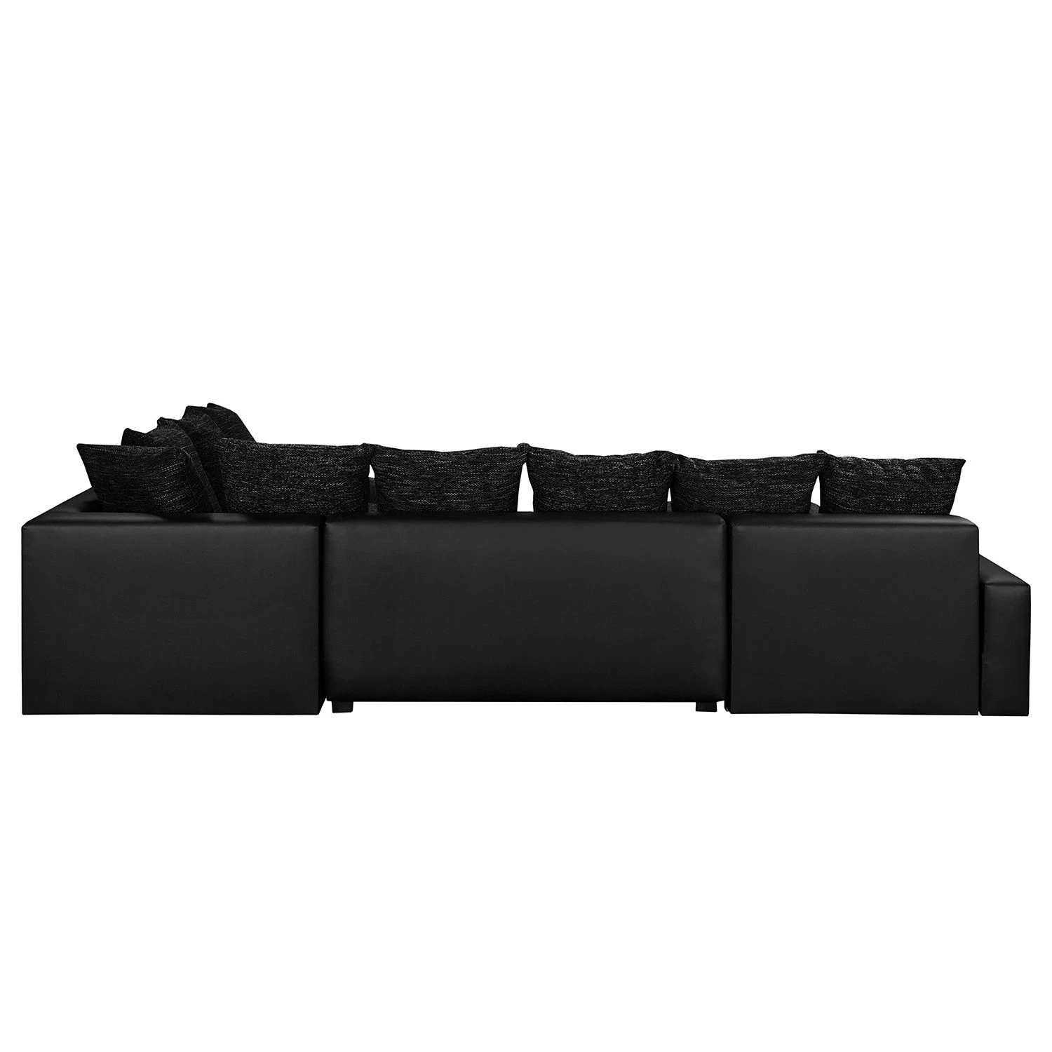 Fredriks Wohnlandschaft Sibenik - (mit Schlaffunktion) - Kunstleder/Strukturstoff - Anthrazit - Longchair davorstehend links / Ottomane rechts 4 Fredriks Wohnlandschaft Sibenik - (mit Schlaffunktion) - Kunstleder/Strukturstoff - Anthrazit - Longchair davorstehend links / Ottomane rechts – Bild 4