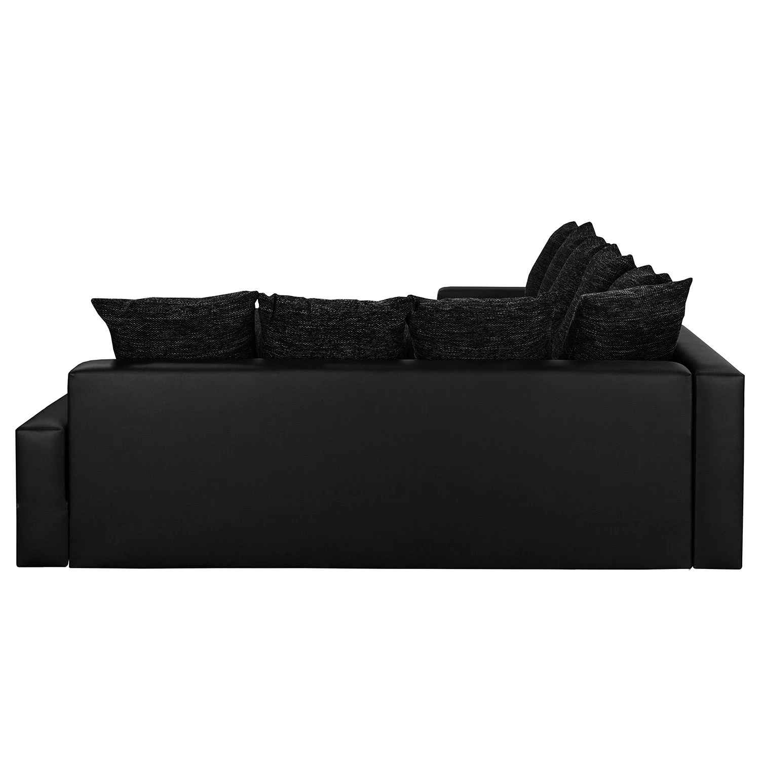 Fredriks Wohnlandschaft Sibenik - (mit Schlaffunktion) - Kunstleder/Strukturstoff - Anthrazit - Longchair davorstehend links / Ottomane rechts 6 Fredriks Wohnlandschaft Sibenik - (mit Schlaffunktion) - Kunstleder/Strukturstoff - Anthrazit - Longchair davorstehend links / Ottomane rechts – Bild 6