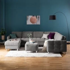 Fredriks Wohnlandschaft Tanete - Strukturstoff - Grau - Longchair davorstehend links / Ottomane rechts - Schlaffunktion 18 Fredriks Wohnlandschaft Tanete - Strukturstoff - Grau - Longchair davorstehend links / Ottomane rechts - Schlaffunktion -Wohnzimmermöbel boutique en ligne wohnlandschaft tanete strukturstoff longchair davorstehend links ottomane rechts mit schlaffunktion grau 4997280