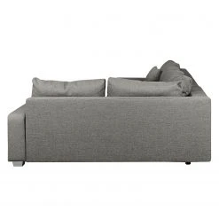 Fredriks Wohnlandschaft Togari - (mit Schlaffunktion) - Flachgewebe - Webstoff Sogol: Dunkelgrau - Longchair davorstehend rechts / Ottomane links -Wohnzimmermöbel boutique en ligne wohnlandschaft togari mit schlaffunktion flachgewebe longchair beidseitig montierbar lehm 4099672