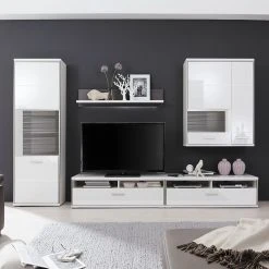 Loftscape Wohnwand Arco I (5-teilig) - Hochglanz Weiß / Grau 16 Loftscape Wohnwand Arco I (5-teilig) - Hochglanz Weiß / Grau -Wohnzimmermöbel boutique en ligne wohnwand arco i 5 teilig hochglanz weiss grau 4710628