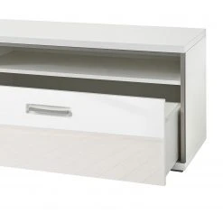 Loftscape Wohnwand Arco III (5-teilig) - Hochglanz Weiß / Grau -Wohnzimmermöbel boutique en ligne wohnwand arco i 5 teilig hochglanz weiss grau 4710632 1