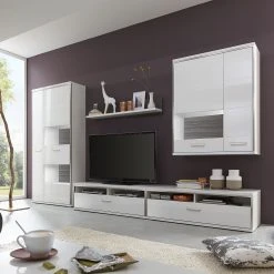 Loftscape Wohnwand Arco II (5-teilig) - Hochglanz Weiß / Grau 16 Loftscape Wohnwand Arco II (5-teilig) - Hochglanz Weiß / Grau -Wohnzimmermöbel boutique en ligne wohnwand arco ii 5 teilig hochglanz weiss grau 4710660