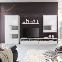 Loftscape Wohnwand Arco II (5-teilig) - Hochglanz Weiß / Grau 17 Loftscape Wohnwand Arco II (5-teilig) - Hochglanz Weiß / Grau -Wohnzimmermöbel boutique en ligne wohnwand arco ii 5 teilig hochglanz weiss grau 4710664