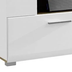 Loftscape TV-Lowboard Aulby I - Weiß -Wohnzimmermöbel boutique en ligne wohnwand aulby ii 4 teilig inkl beleuchtung matt weiss eiche dekor 4715428