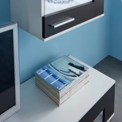 Trendteam Wohnwand Corner (4-teilig) - Weiß / Schwarz 13 Trendteam Wohnwand Corner (4-teilig) - Weiß / Schwarz -Wohnzimmermöbel boutique en ligne wohnwand corner 4 teilig weiss schwarz 4808792