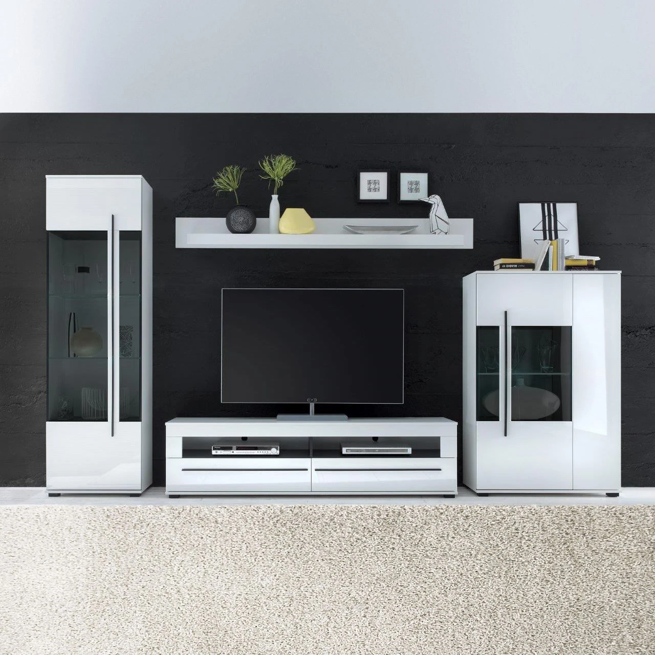 Roomscape Wohnwand Farson (4-teilig) - Hochglanz Weiß / Weiß 4 Roomscape Wohnwand Farson (4-teilig) - Hochglanz Weiß / Weiß – Bild 4