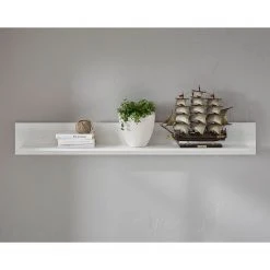 Maison Belfort Wohnwand Geestland I (4-teilig) - Pinie Weiß Dekor -Wohnzimmermöbel boutique en ligne wohnwand geestland i 4 teilig pinie weiss dekor 4731336