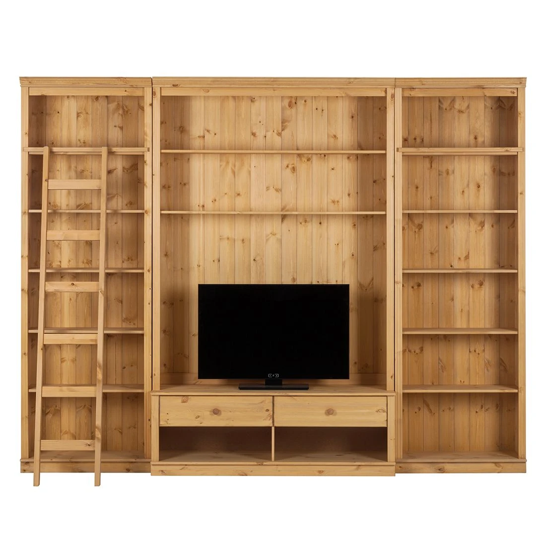 Maison Belfort Wohnwand Lillehammer I (3-teilig) - Kiefer massiv - Kiefer Natur 5 Maison Belfort Wohnwand Lillehammer I (3-teilig) - Kiefer massiv - Kiefer Natur – Bild 5