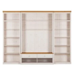 Maison Belfort Wohnwand Lillehammer I (3-teilig) - Kiefer massiv - Kiefer Weiß / Kiefer Honig 12 Maison Belfort Wohnwand Lillehammer I (3-teilig) - Kiefer massiv - Kiefer Weiß / Kiefer Honig -Wohnzimmermöbel boutique en ligne wohnwand lillehammer i 3 teilig kiefer massiv weiss kiefer 1305274