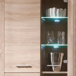 Mooved Wohnwand Rindby (5-teilig) - inkl. Beleuchtung - Eiche Sonoma Dekor -Wohnzimmermöbel boutique en ligne wohnwand rindby 5 teilig inkl beleuchtung eiche sonoma dekor 4436068