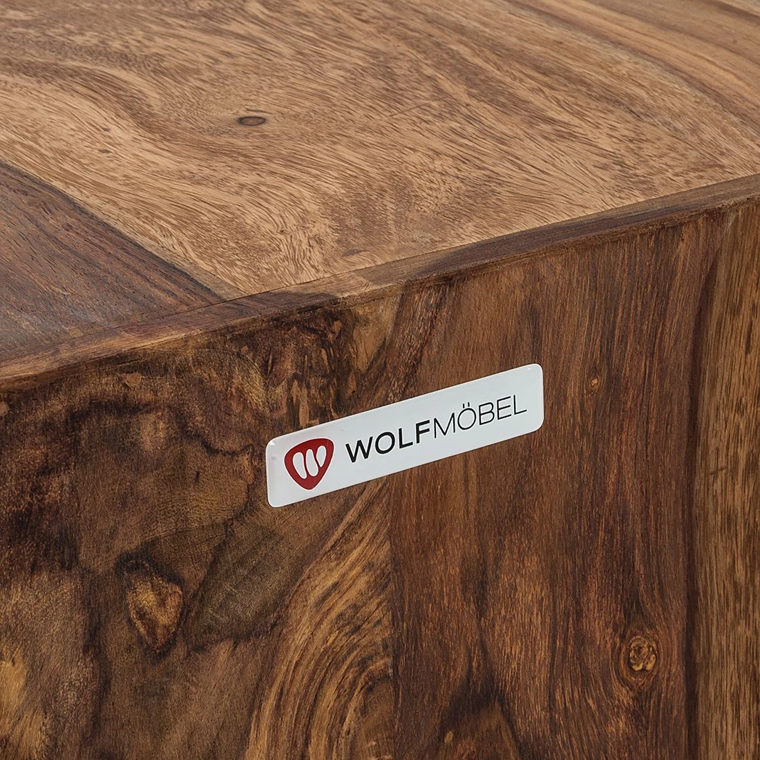 Wolf-Möbel Würfel Yoga - Sheesham massiv - Natur 5 Wolf-Möbel Würfel Yoga - Sheesham massiv - Natur – Bild 5