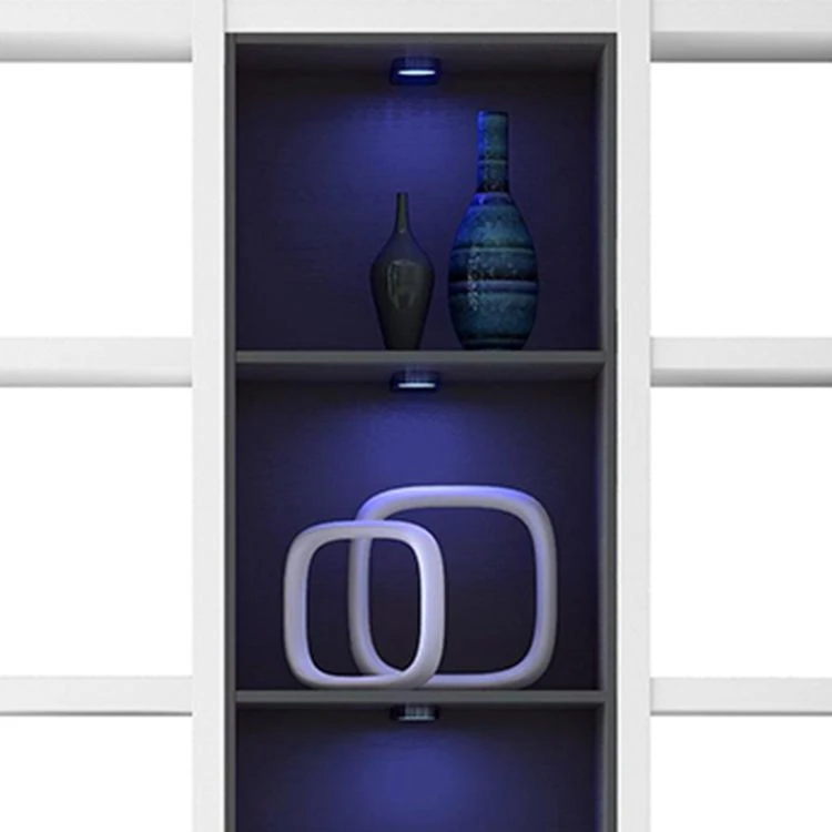 Loftscape XL Regalwand Emporior III.B - Weiß / Schwarz - Mit Beleuchtung 6 Loftscape XL Regalwand Emporior III.B - Weiß / Schwarz - Mit Beleuchtung – Bild 6