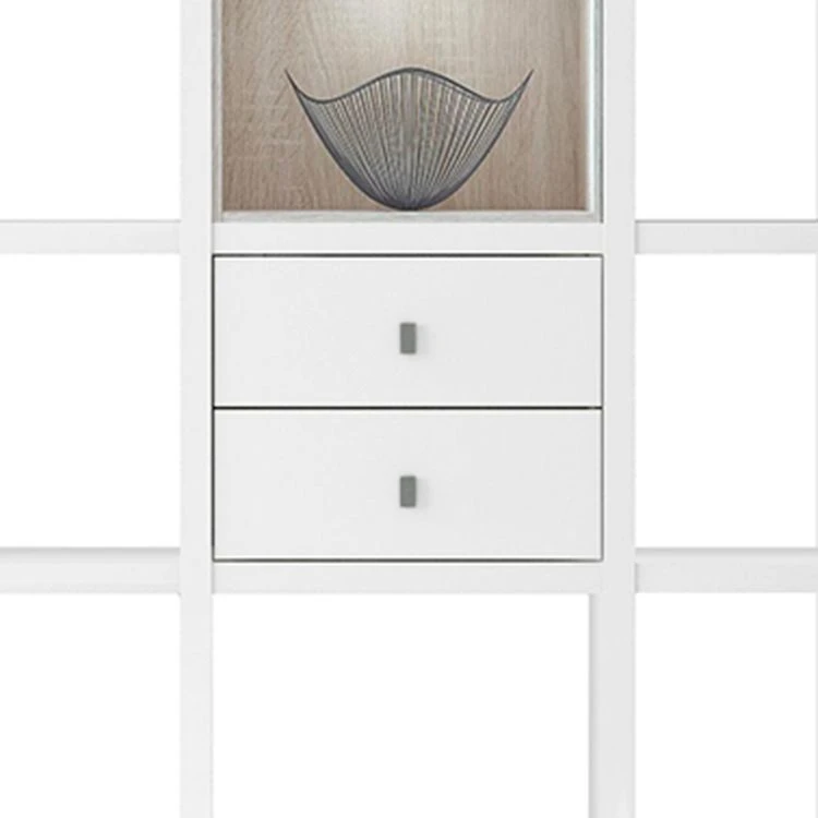 Loftscape XL Regalwand Emporior III.B - Weiß / Eiche Sonoma Dekor - Mit Beleuchtung 5 Loftscape XL Regalwand Emporior III.B - Weiß / Eiche Sonoma Dekor - Mit Beleuchtung – Bild 5