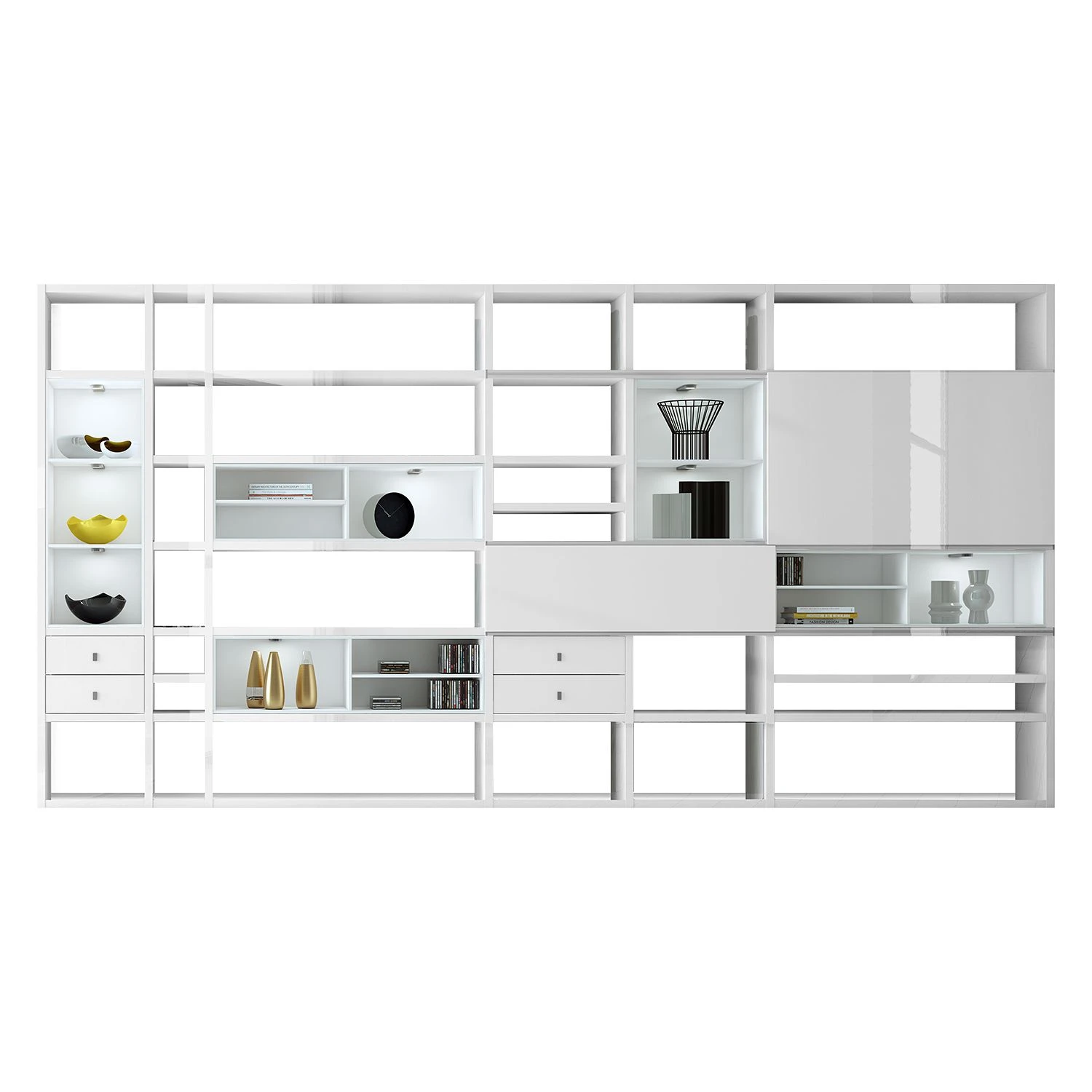 Loftscape XXL Regalwand Emporior I.B - Mit Beleuchtung 1 Loftscape XXL Regalwand Emporior I.B - Mit Beleuchtung