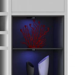 Loftscape XXL Regalwand Emporior V.A - Weiß / Schwarz - Mit Beleuchtung -Wohnzimmermöbel boutique en ligne xxl regalwand emporior v a weiss schwarz 289552